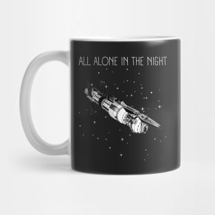 All Alone in the Night - Space Station - Black - Sci-Fi Mug